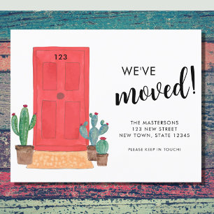 Budget We've Moved Door Moving Announcement