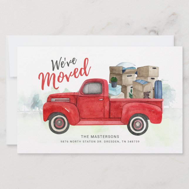 Budget We've Moved New Address Moving Announcement (Front)