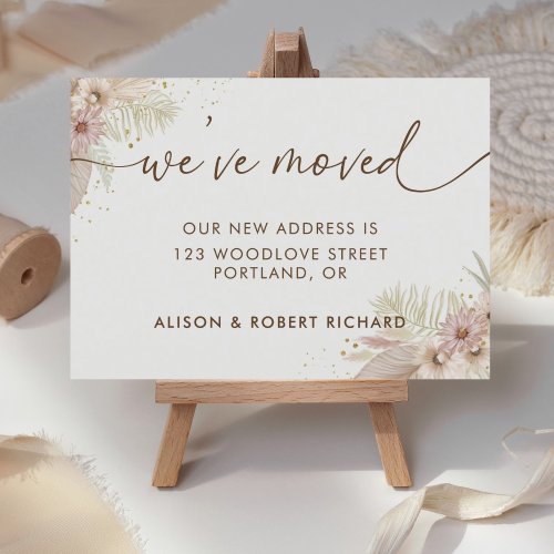 Budget Weve Moved New Address Moving Announcement Postcard