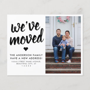 Budget We've Moved New Address Photo Moving Card