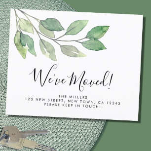 Budget We've Moved New Home Foliage Announcement