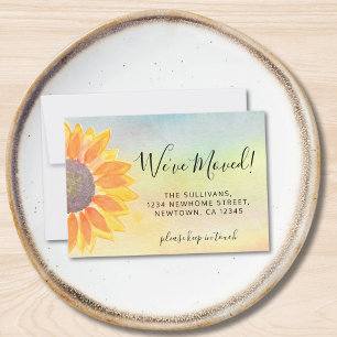 Budget We've Moved Sunflower Moving Announcement