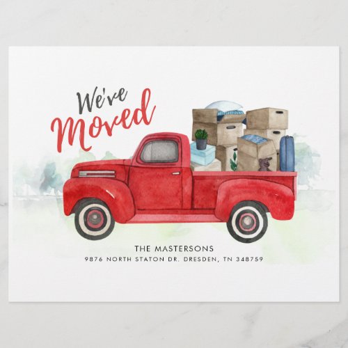 Budget Weve Moved Watercolor Moving Announcement 