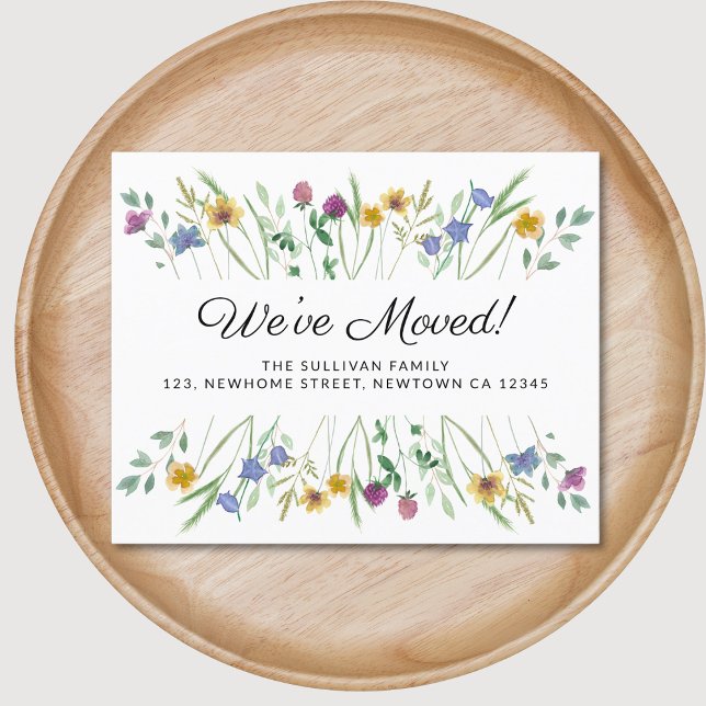 Budget We've Moved Wildflower Moving Announcement  (Creator Uploaded)