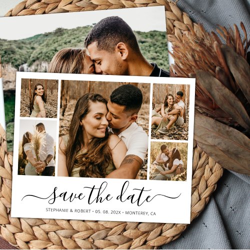 Budget Whimsical Calligraphy Photo Save The Date Flyer