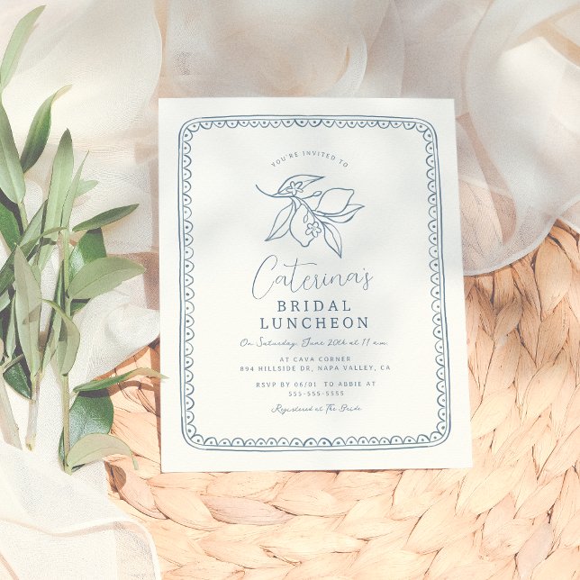 Budget Whimsical Lemon & Blue Bridal Shower (Creator Uploaded)