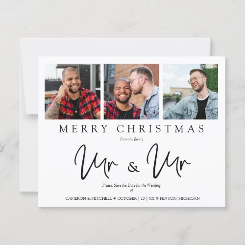 Budget Whimsical MR  MR Christmas Wedding Photo