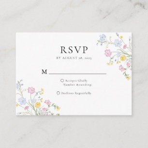 Budget Whimsical Rococo Floral Crest Wedding Rsvp Enclosure Card