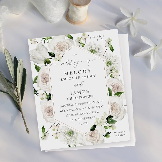 Budget White Floral Wedding (Creator Uploaded)