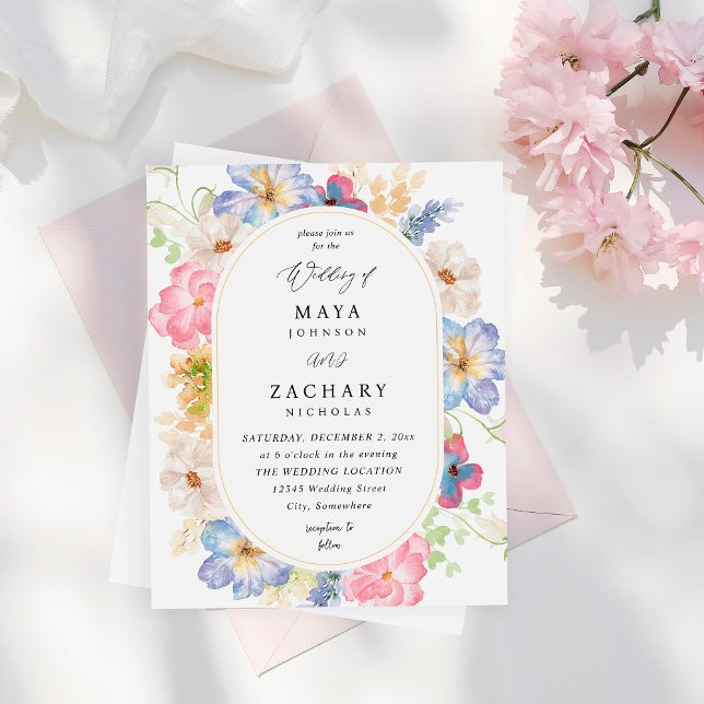 Budget White Pink & Purple Floral Wedding (Creator Uploaded)