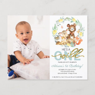 Budget Wild One Birthday Invitations With Photo