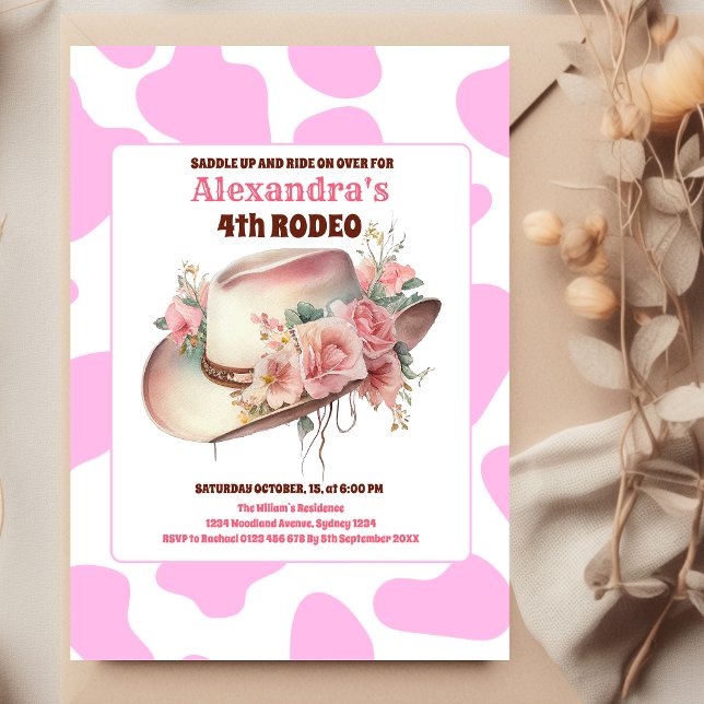 Budget Wild West Cowgirl  Birthday Party Flyer (Creator Uploaded)