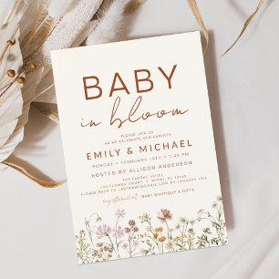 Budget Wildflower Baby in Bloom Shower Terracotta