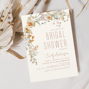 Budget Wildflower Bridal Shower Boho by Hot_Foil_Creations at Zazzle