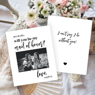 Budget will you be my maid of honor photo proposal