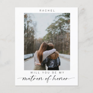 Budget Will you be my Matron of Honor Photo Chic