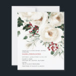 Budget Winter Christmas Bridal Shower Invitation<br><div class="desc">Elegant Winter Holidays Christmas Bridal Shower Invitation</div>