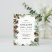 Budget Winter Foliage Pine cone Wedding (Standing Front)