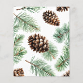 Budget Winter Foliage Pine cone Wedding (Back)