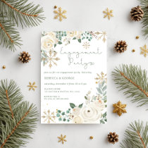 Budget Winter Snowflake Floral Engagement