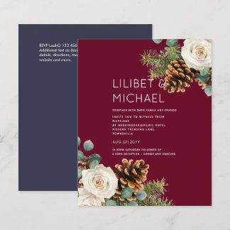 BUDGET Winter Wedding Eucalyptus Greenery Roses