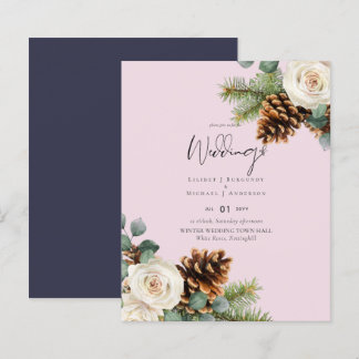 BUDGET Winter Wedding Eucalyptus Greenery Roses