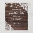 Budget Wood, Lace & Lights Save the Date V2