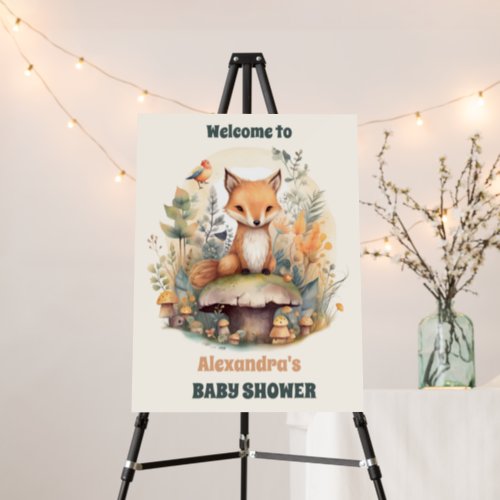 Budget Woodland Animals Baby Shower Foam Board