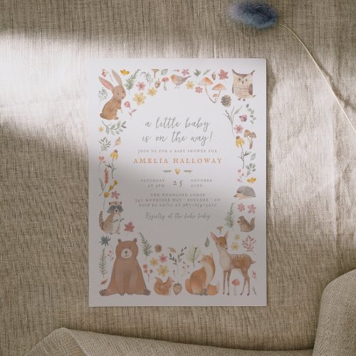 Budget Woodland Forest Animals Baby Shower