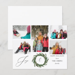 Budget Wreath Monogram Joy 5 Photo