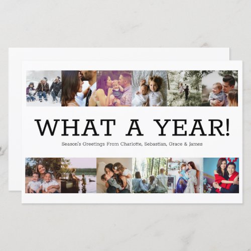 BUDGET Year In Review Photo Personalized Christmas