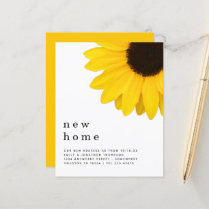 Budget Yellow Sunflower Moving New Address Details