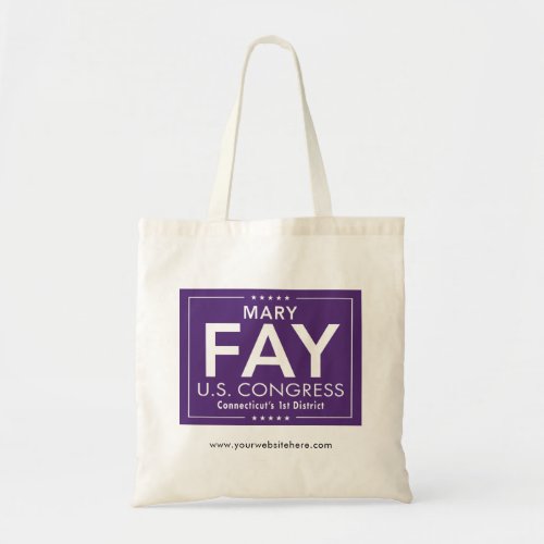 Budget Your Logo Here or Political Candidate Tote Bag