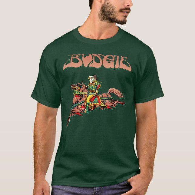 Budgie Band first album 1971 friends family T-Shirt (Front)