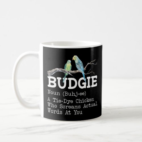 Budgie Bird Definition Budgerigar Birdwatching Par Coffee Mug