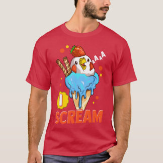 Budgie Bird Icecream gift T-Shirt