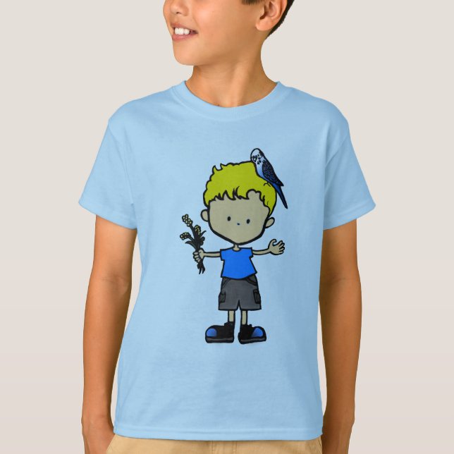 Budgie Boy #3 Tshirt (T11-3b2) (Front)