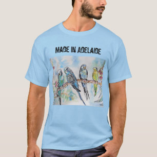 Budgie Budgerigar Bird Made In Adelaide T Shirt