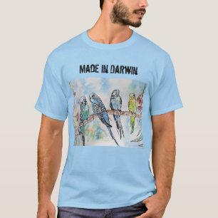 Budgie Budgerigar Bird Made In Darwin T Shirt
