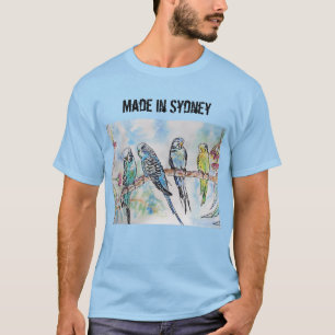 Budgie Budgerigar Bird Made In Sydney T Shirt