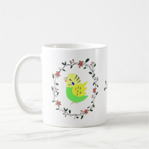 Budgie Budgerigar Parakeet Parrot Pet bird custom Coffee Mug