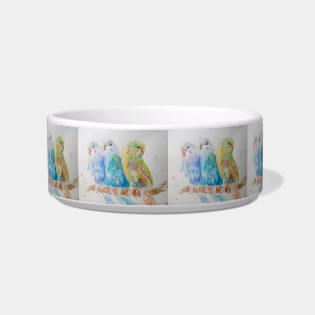 Budgie budgerigars birds Pretty Bird Drink Bowl (Front)