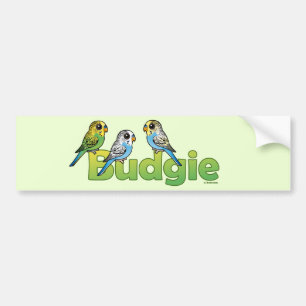 BUDGIE BUMPER STICKER
