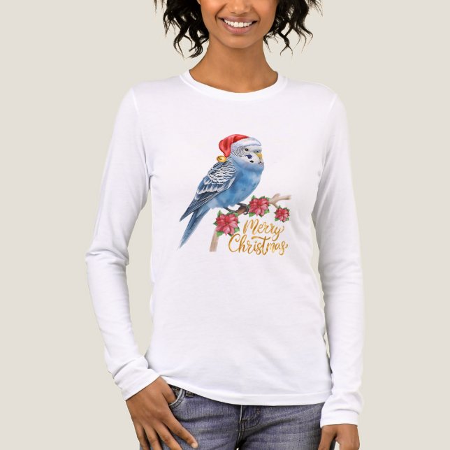 Budgie Christmas Long-Sleeve Shirt (Front)