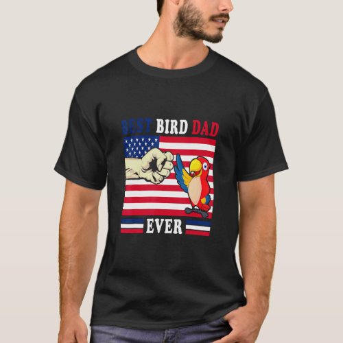 Budgie Dad Bird  Father Animal Enthusiast Bird Guy T_Shirt