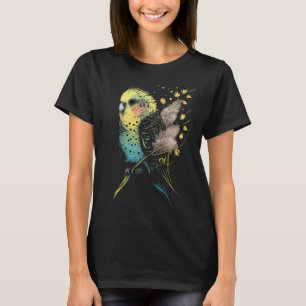 Budgie Dandelion Flower Budgerigar Parakeet Bird   T-Shirt