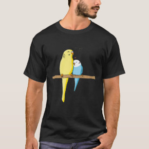Budgie Family Cute Parrot Parakeet Music T-Shirt