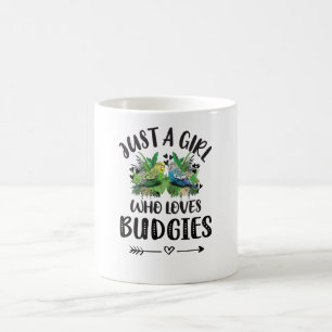 Budgie Girl Gifts Budgie Lover Parakeet Budgerigar Coffee Mug
