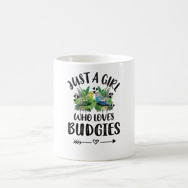 Budgie Girl Gifts Budgie Lover Parakeet Budgerigar Coffee Mug (Center)