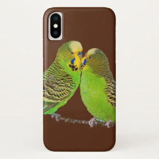 Budgie Kisses iPhone X Case
